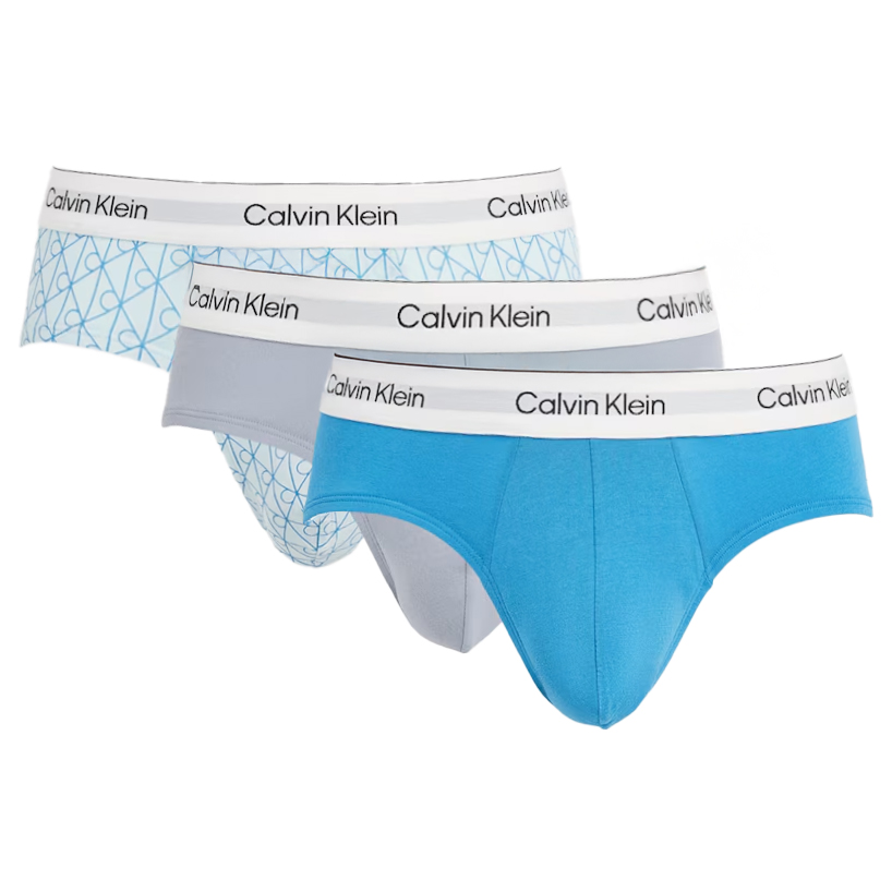 Calvin Klein Icon slips 3-pack blauw-grijs